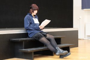 Casting do spektaklu „Sekret" w ramach projektu „PaT", na zdjęciu młodzież z II i V LO w Gdyni (fot. Katarzyna Balcerzak)