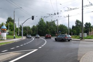 Skrzyżowanie ulic Nowowiczlińskiej i Rdestowej po remoncie // fot. D. Nelke