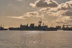 Okręty NATO wpływające do gdyńskiego portu // fot. st. chor. szt. mar. Piotr Leoniak