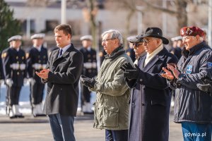 Uroczystości przy Pomniku Polski Morskiej w Gdyni z okazji 24. rocznicy przystąpienia Polski do NATO, fot. M. Dietrich