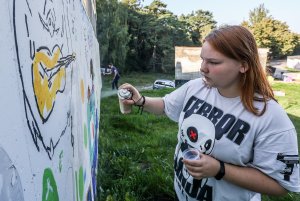 Mural na tyłach budynku Chwarznieńska 36 // fot. Karolina Misztal-Świderska