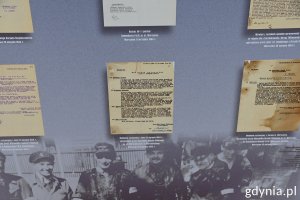 Jedna z plansz prezentowanych na wystawie zawierająca archiwalne dokumenty // fot. Magdalena Czernek