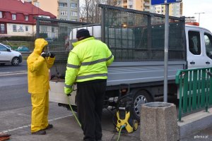 Dezynfekcja tunelu przy ul. Śląskiej w Gdyni // fot. Magdalena Śliżewska