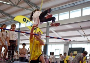 Monika Pyrek Camp w hali lekkoatletycznej Gdyńskiego Centrum Sportu, fot. Kamil Złoch