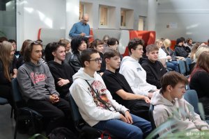 Światowy Tydzień Przedsiębiorczości 2025 w ZSA-E w Gdyni, na zdjęciu czniowie ZSA-E (fot. Katarzyna Balcerzak)