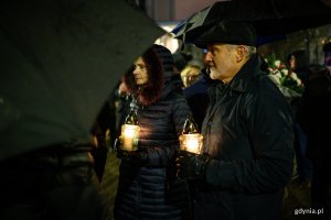 W Gdyni uczczono pamięć o ofiarach stanu wojennego. Na zdjęciu: prezydent Gdyni Wojciech Szczurek // fot. Dawid Linkowski