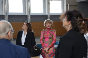 Na zdjęciu m.in.: Karolina Klawitter i Magdalena Rosman z GRK podczas spotkania