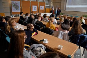 Spotkanie poprowadzili Joanna Zielińska, przewodnicząca rady miasta oraz Lechosław Dzierżak, radny miasta // fot. Paweł Kukla