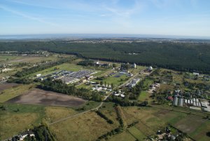  Grupowa Oczyszczalnia Ścieków „Dębogórze” z lotu ptaka, fot. materiały prasowe