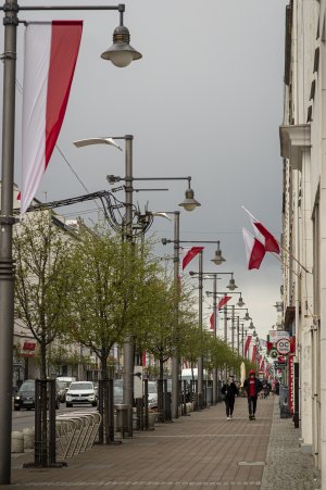 Przystrojona ulica Świętojańska fot. Adela Zmuda