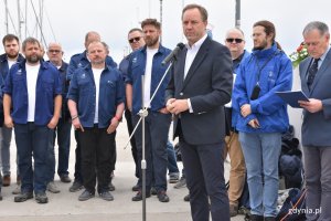 Odsłonięcie tablicy prof. Mazurkiewicza w alei Żeglarstwa Polskiego w Gdyni // fot. Magdalena Czernek