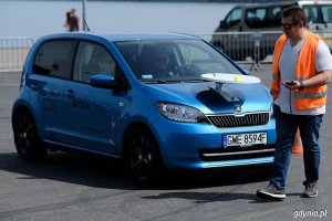 Rajd Matek i zabytkowe samochody można było podziwiać przed Akwarium Gdyńskim