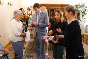 Na zdjęciu doradca prezydenta RP Marek Dudziński i wiceprezydentka Gdyni Oktawia Gorzeńska (fot. Adrianna Jask&oacute;łka)