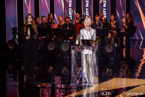 Joanna Łapińska, dyrektorka artystyczna FPFF. Gala wręczenia nagród 50. Festiwalu Polskich Filmów Fabularnych w Gdyni w Teatrze Muzycznym (fot. Karol Stańczak)
