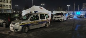 W miniony weekend przy gdyńskim dworcu uruchomiono doraźny punkt pomocy humanitarnej i medycznej (fot. Grupa Ratownictwa Specjalnego PCK Tr&oacute;jmiasto)