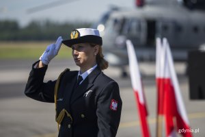 Zbiórka pododdziałów Gdyńskiej Brygady Lotnictwa Marynarki Wojennej na terenie 43. Bazy Lotnictwa Morskiego w Gdyni-Babich Dołach. Fot. Przemysław Kozłowski