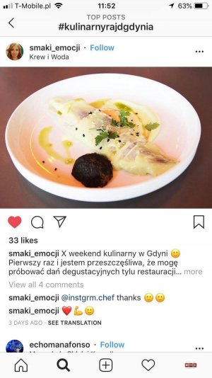 @kulinarnagdynia i #kulinarnyrajdgdynia - tak użytkownicy Instagrama oznaczali zdjęcia zrobione w restauracjach w trakcie "Weekendu Kulinarnego" fot. materiały prasowe