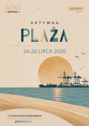 plakat 6. edycji wydarzenia Aktywna Plaża