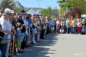 Uczestnicy „Błyskawicznej majówki” przyglądający się pokazom 