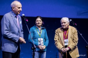Na zdjęciu od lewej: Leszek Cichy, Marianna Syrokomska-Kantecka i Janusz Syrokomski (fot. Karol Stańczak)