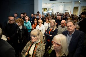 Wernisaż otwarcia wystawy "Rozproszenie. Emigracja Marca'68", fot. Renata Dąbrowska  