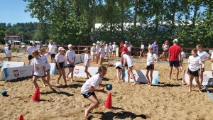 Mecz na plaży podczas Turnieju Piłki Plażowej