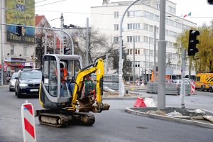 Przebudowa ul. 10 Lutego, ul. Podjazd, ul. Dworcowa, fot. Michał Kowalski 