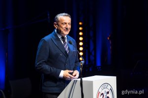 Przy mikrofonie Leszek Bonna, wicemarszałek woj. pomorskiego