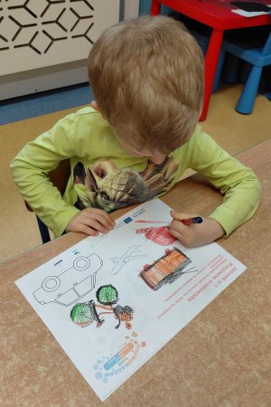 „Odprowadzam Sam”, na zdjęciu dzieci z Przedszkola nr 35 (fot. Katarzyna Balcerzak)