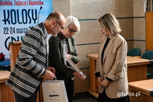 Spotkanie młodzieży z Polskiej Szkoły Średniej im. Ity Kozakiewicz w Rydze w Urzędzie Miejskim w Gdyni. fot. Michał Sałata