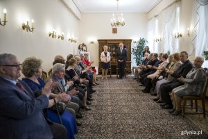 Złote Gody obchodzą pary z Gdyni, na zdjęciu: prezydent Wojciech Szczurek, fot. Przemysław Kozłowski