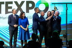 Goście podczas inauguracji. Pierwszy dzień 23. Międzynarodowych Targów Morskich i Militarnych BaltExpo w AmberExpo (fot. Kamil Złoch)