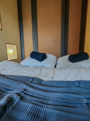 Sypialnia w apartamencie Obłuże