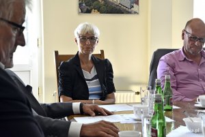Z delegatami spotkała się przewodniczącą Rady Miasta Gdyni Joanna Zielińska, fot. Jan Ziarnicki. 