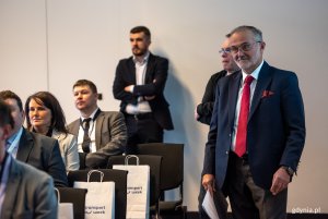 W konferencji uczestniczył prezydent Gdyni Wojciech Szczurek // fot. Dawid Linkowski