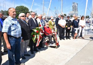 Odsłonięcie tablicy prof. Czesława Marchaja w alei Żeglarstwa Polskiego w Gdyni // fot. Magdalena Czernek 