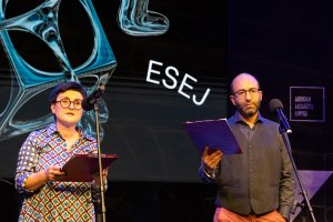 Na zdjęciu (od lewej): Dorota Kozicka, przewodnicząca Kapituły, Adam Lipszyc, członek Kapituły(fot. Anna Rezulak)
