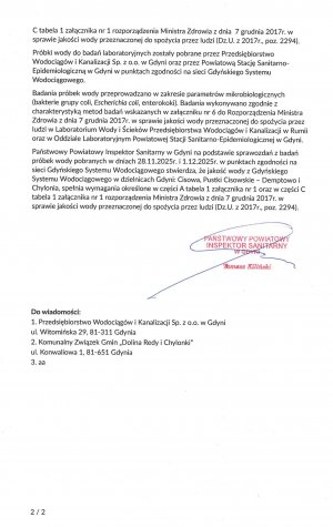 Komunikat z dnia 03.12.2025, wydany przez Państwowego Powiatowego Inspektora Sanitarnego w Gdyni (cz. 3)