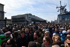 W sobotę zwiedzanie okrętów NATO cieszyło się bardzo dużym zainteresowaniem, fot. Michał Puszczewicz