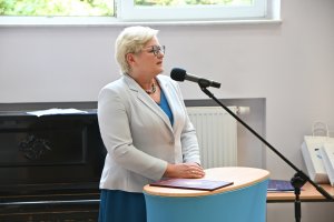 Podwójny jubileusz III LO im. Marynarki Wojennej w Gdyni - Małgorzata Bielang – Pomorska Kurator Oświaty. Fot. Zygmunt Gołąb 