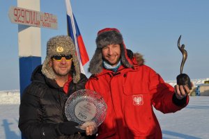 // fot. mat. prasowe. Piotr Suchenia podczas North Pole Marathon 2017