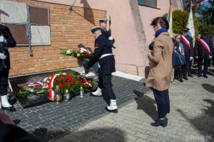 W uroczystościach udział wzięła wiceprezydent Gdyni - Katarzyna Gruszecka-Spychała // fot. Paweł Kukla