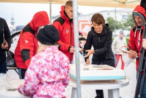 W festynie wzięła udział wiceprezydent Gdyni Katarzyna Gruszecka-Spychała // fot. Dawid Linkowski