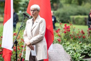 W uroczystościach z okazji Dnia Sybiraka wzięła udział Joanna Zielińska - przewodnicząca gdyńskiej Rady Miasta // fot. Dawid Linkowski