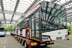 Trolejbus do Gdyni przyjechał na lawecie, fot. Michał Podgórniak