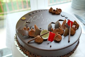 Tort urodzinowy z okazji 101. urodzin Krystyny Cembrzyńskiej-Piłat