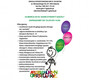 Dni Otwarte w gdyńskich szkołach  