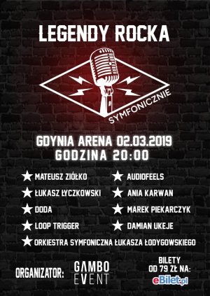 W Teatrze Miejskim im. Witolda Gombrowicza będzie można wylicytować bilety na koncert Legendy Rocka Symfonicznie, fot, materiały prasowe