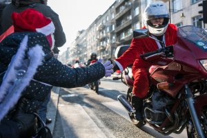 Mikołaje na motocyklach w Gdyni, fot. Karol Stańczak