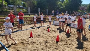 Mecz na plaży podczas Turnieju Piłki Plażowej